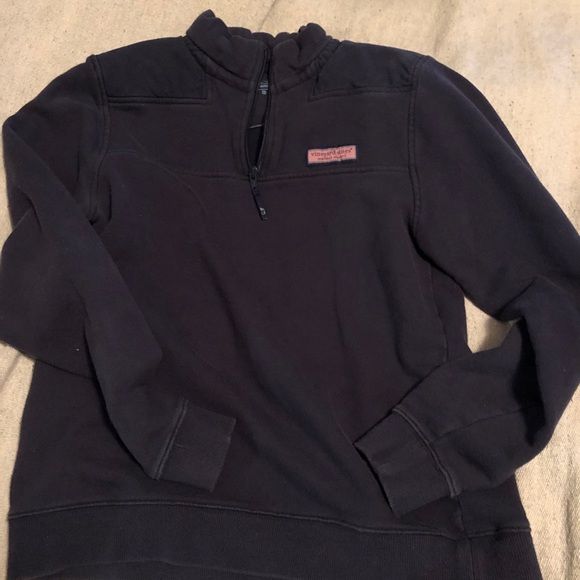 VINEYARD  VINES DARK BLUE PULLOVER HALF ZIP TOP, boys 16, long sleeves - Picture 1 of 8